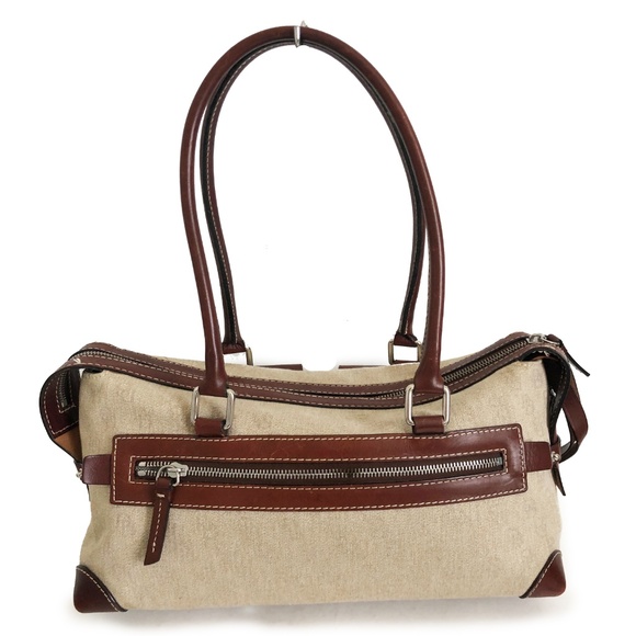 Dooney & Bourke Bag Jacquard Double Pocket Tote Satchel - Picture 5 of 8